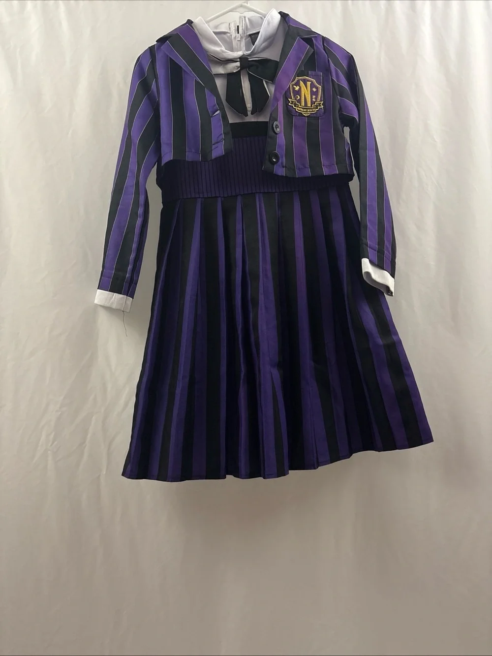 Wednesday Addams Spirit Costume Cosplay Youth Girls Size Large Teenager - Picture 5 of 16